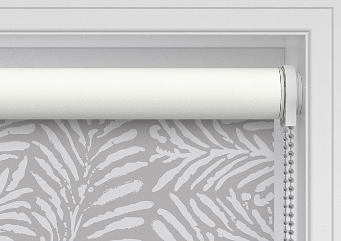 Balmy Palms (Blackout), Grey Whisp - Twist&Fit Roller Blind - Image 10